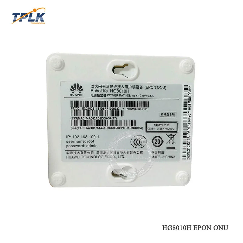 Популярный Подержанный порт HUA WEI HG8010H EPON 1GE ONU ONT с 1 применяется в режиме FTTH Class C +