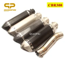Motorcycle Exhaust Muffler Link Pipe 51mm Escape Moto DB Killer Silencer For Honda CBR300 CBR 300 Akrapovic Full Exhaust System цена Motorcycle Exhaust Muffler Link Pipe 51mm Escape Moto DB Killer Silencer For Honda CBR300 CBR 300 Akrapovic Full Exhaust System цены онлайн