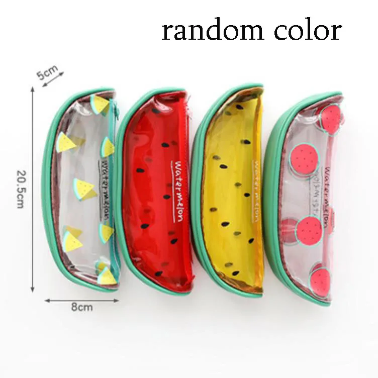 

TUNACOCO Transparent Pencil Case cute watermelon pancil box TPU Waterproof Pencil Bag Cute School Supplies stationery Bd1710057