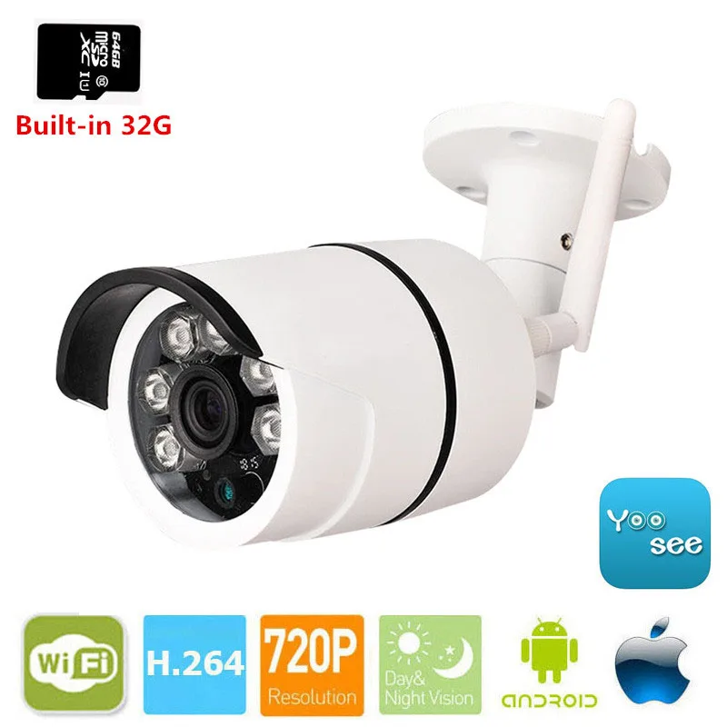 

HD 1080P 960P 720P IP Camera WiFi Outdoor Security Camera Built-in SD Card CCTV Camera Motion Detection Waterproof Night Vision