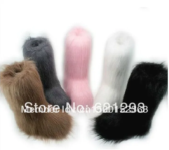 faux fur yeti boots