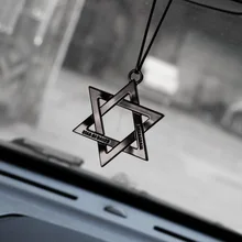 Автомобильные украшения, металлические, уникальные, шесть рогов, звезда, Автомобильный интерьер, зеркало заднего вида, висячие, Висячие, украшение, аксессуары