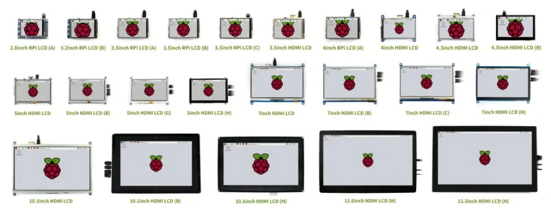 Raspberry Pi 4 дюйм резистивный ЖК-дисплей Дисплей с сенсорным экраном Управление HDMI Интерфейс ips Экран Разрешение для RPI 3 Модель B+ Raspberry Pi 2