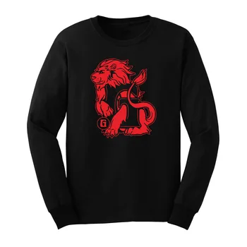 

Loo Show Mens House Of Lion Long Sleeve T-Shirts Casual Men Tee