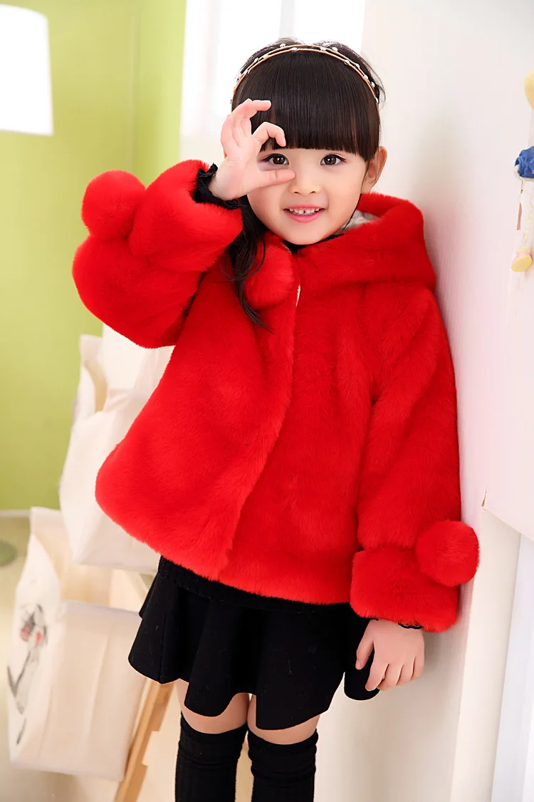 Осенне-зимняя одежда для детей, новое пальто с мехом для девочек, толстая детская хлопковая куртка для малышей