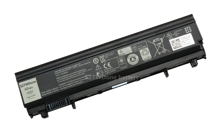 SZTWDone VV0NF Аккумулятор для ноутбука Dell Latitude E5540 E5440 VJXMC N5YH9 0K8HC 7W6K0 CXF66 FT6D9 1N9C0 F49WX NVWGM WGCW6