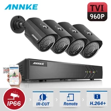 ANNKE 960P CCTV камера системы 4 шт 1.3MP 1500TVL наружная Водонепроницаемая CCTV камера безопасности 4CH 960P комплект видеонаблюдения
