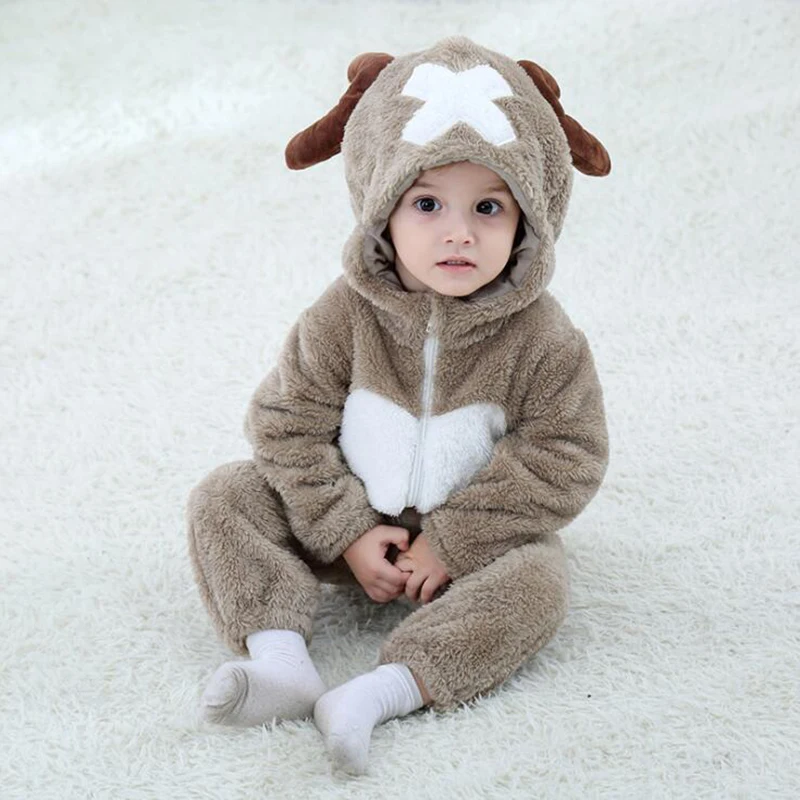 ベビーパジャマ トニーチョッパー 着ぐるみパジャマ 新生児服 かわいいワンピーススーツ フード付きパジャマ 冬のつなぎ服 Aliexpress
