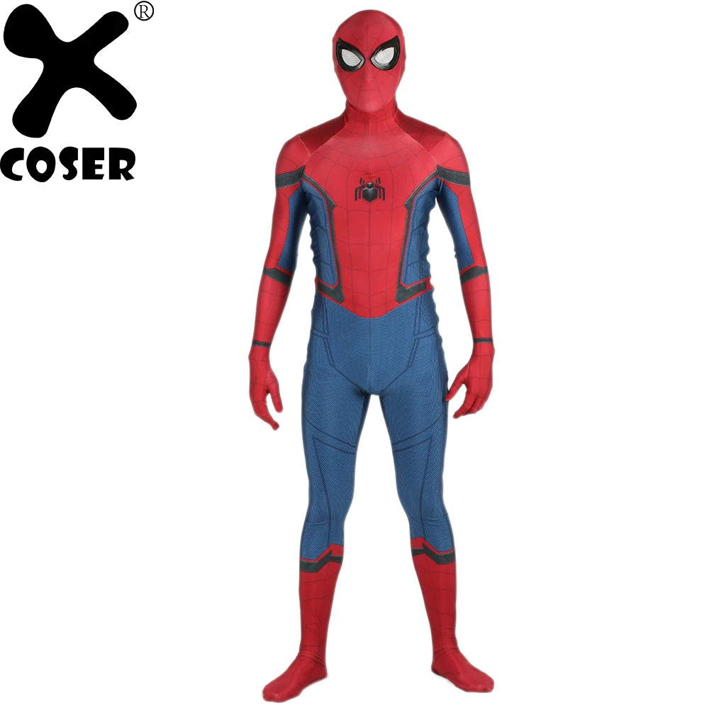 XCOSER Spiderman Zentai Spider Man Homecoming Spider Man Cosplay Battle  Suit Deluxe Spandex body completo disfraz de Halloween para  hombre|halloween costume men|halloween costumespiderman zentai - AliExpress