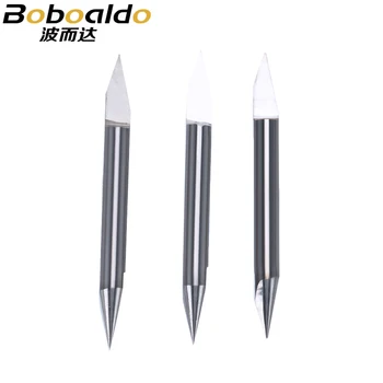 

10pcs/lot 3.175mm Double Headed PCB Engraving V Bits CNC Router Tool Degree 30 0.1 0.2 0.3mm High-precision end