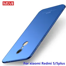 Для xiaomi redmi 5 pro Чехол msvii Роскошный ультра тонкая жесткая задняя крышка из ПК xiomi redmi 5 plus 5 plus redmi 5 global чехол для телефона