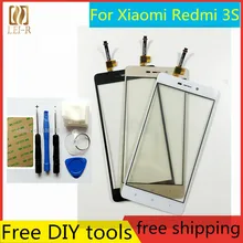 Free Tools+5 Inch New Touch Screen For Xiaomi Redmi 3S Glass Capacitive sensor For Xiaomi Redmi 3 S Touch Screen panel Black