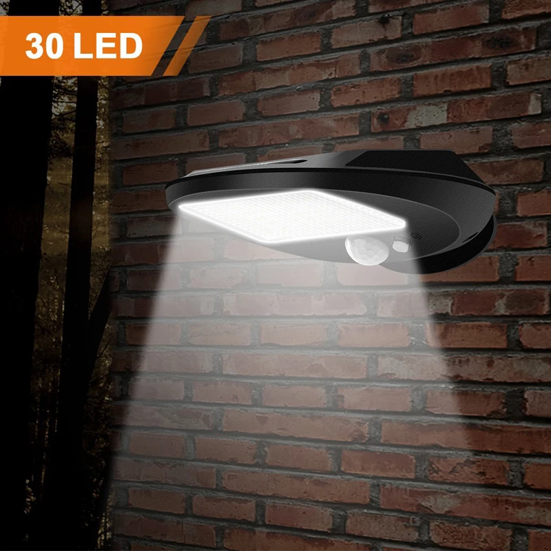 

300lm IP65 waterproof LED Solar Light Outdoor Lighting PIR Motion Sensor Solar panel Powered Light For garden wall lamp