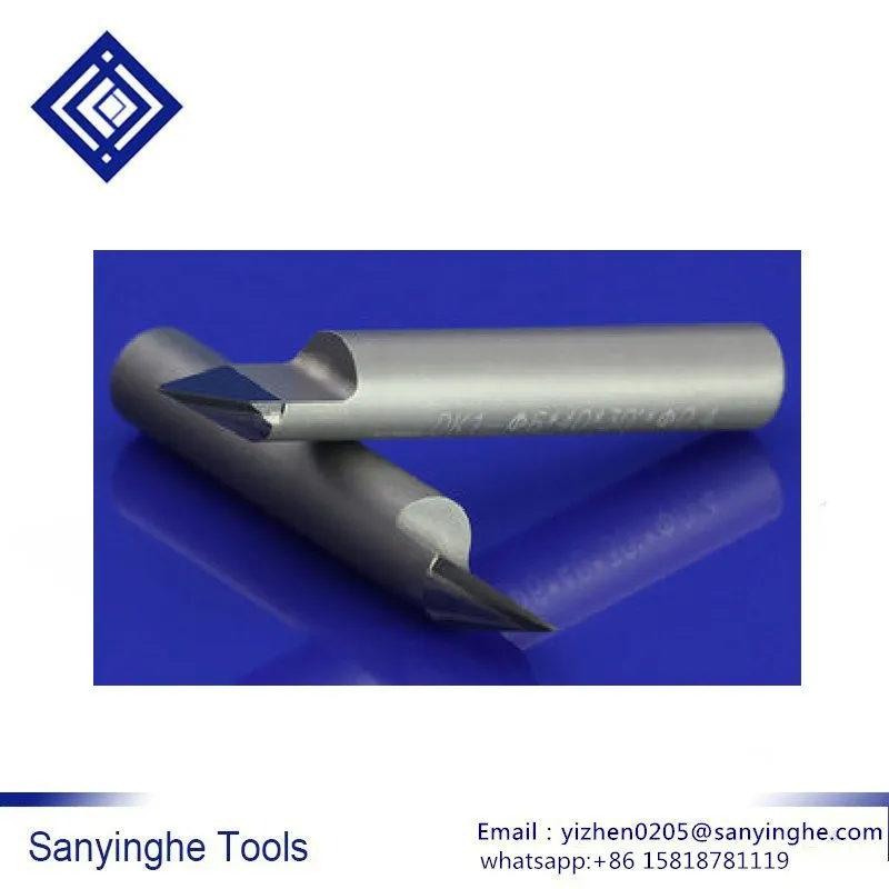 

High precision 2pcs/lots CNC engraving tool Diamond PCD Tools Stone Hard Granite Cutting Engraving Bits CNC Cutter for Marble