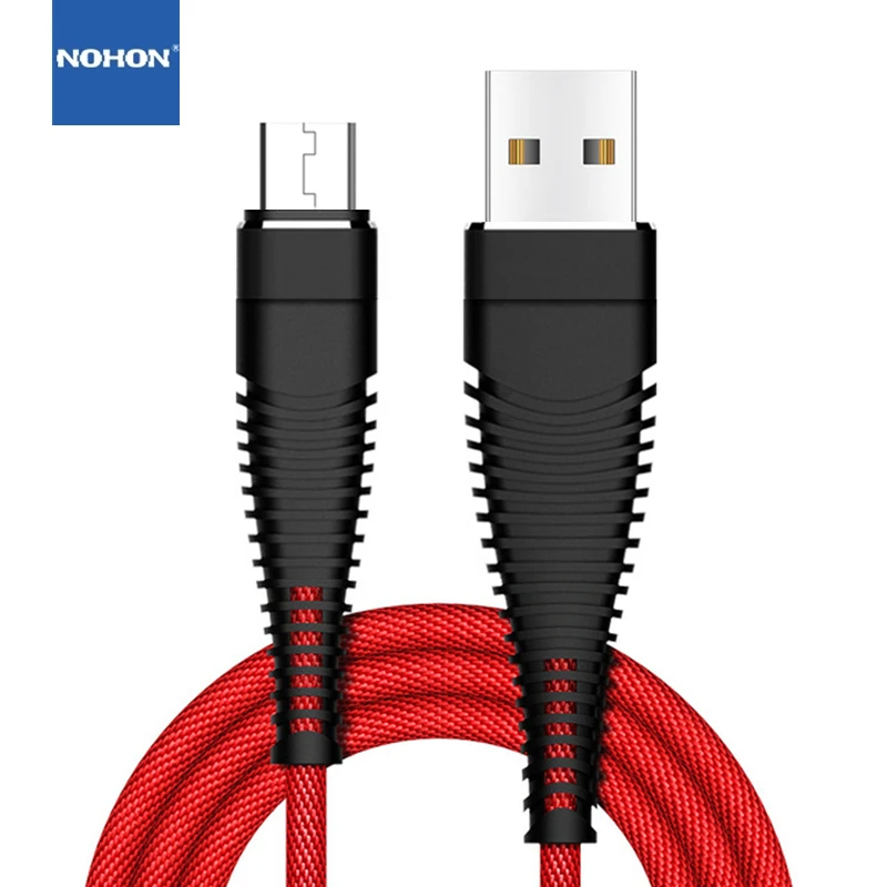 

NOHON 3m Micro USB Charging Data Cable For Redmi 5 Plus 6 6A Note 4X 5A Samsung S6 S7 Edge LG G3 Android Phone Fast Charger Wire
