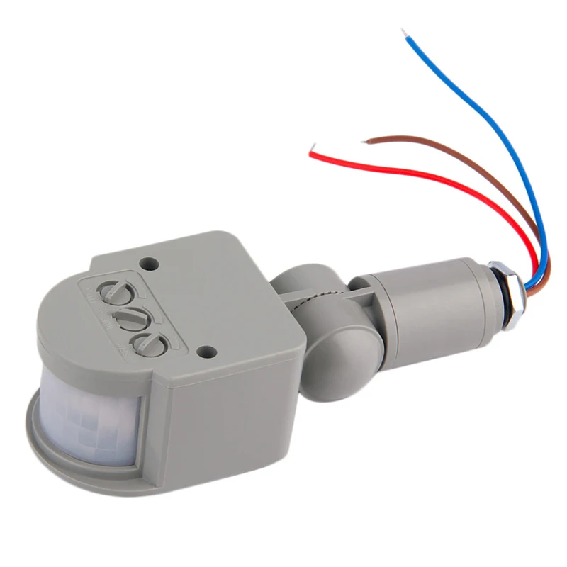 Движения Сенсор светильник переключатель переменного тока для внешнего использования 220V Автоматический Инфракрасный датчик движения PIR Сенсор переключатель для светодиодный светильник
