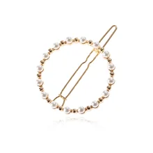 Заколки для волос для Новинки для женщин высокая-яркая жемчужина круглая заколка для волос с жемчугом для девушек аксессуары для волос круглый зажим для волос G0508