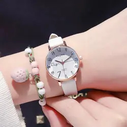 JS Женские кварцевые наручные часы с выпуклым объективом, повседневные модные тонкие маленькие наручные часы с браслетом, женские часы Reloj