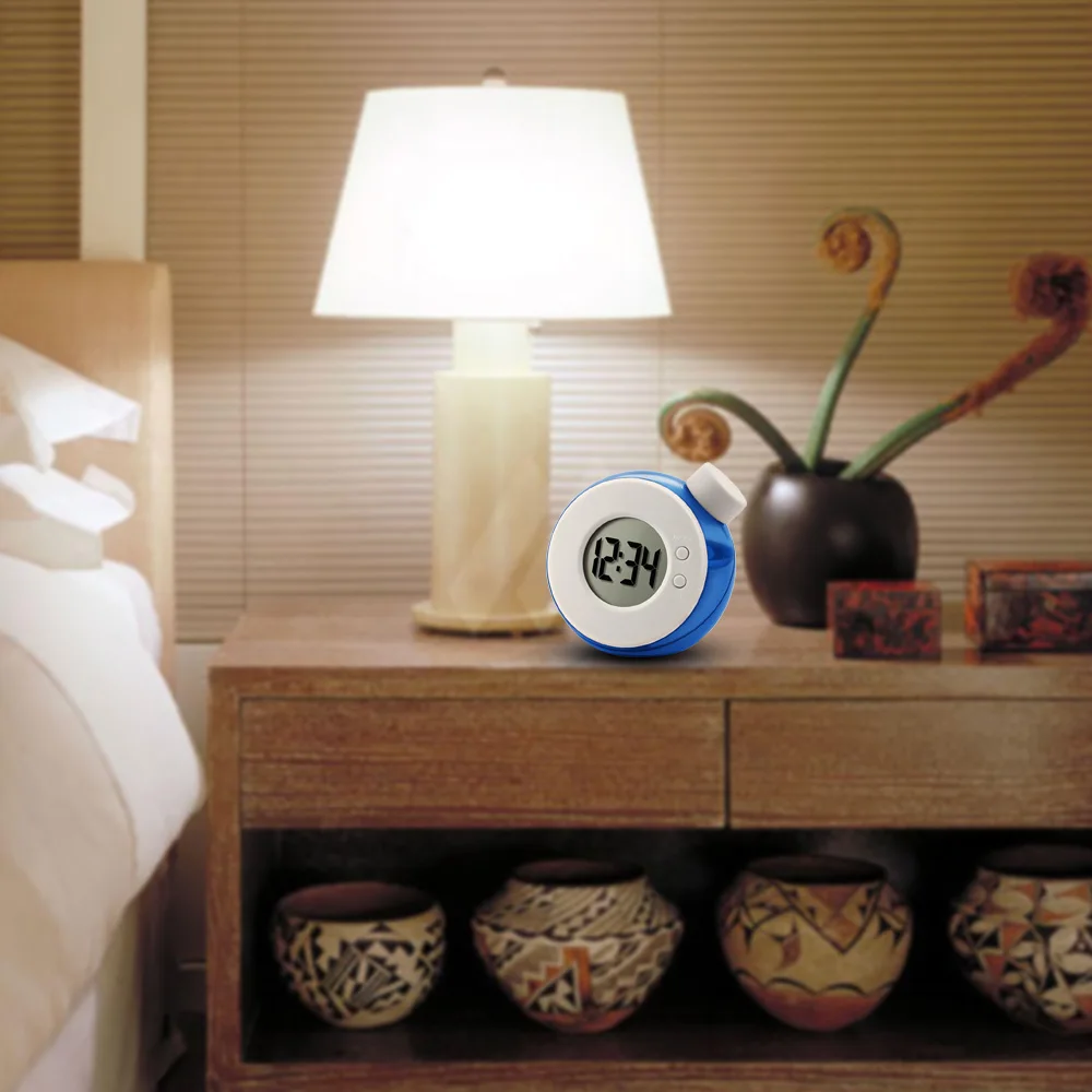 Water Powered Electronic Table clock Digital Children Alarm clock Smart led with Calendar 1Pc For kids digital clock table clock lcd digital clock digital table clock