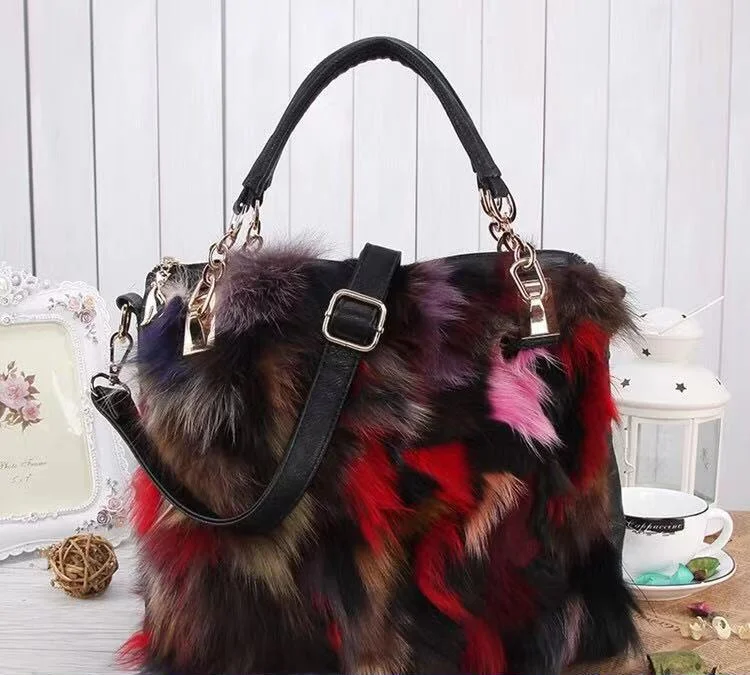 Модная Дизайнерская кожаная меховая мягкая натуральная кожа женская сумка из двух частей женская сумка через плечо сумка-мессенджер для девочек повседневная женская сумка