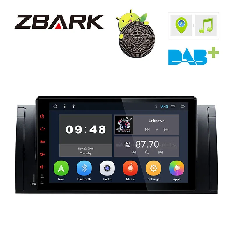 

9" Android 8.1 Multimedia Touch Screen Car Stereo Radio Player GPS OBD WIFI FM for BMW X5 E53 1999-2004 2005 2006 YH53901A