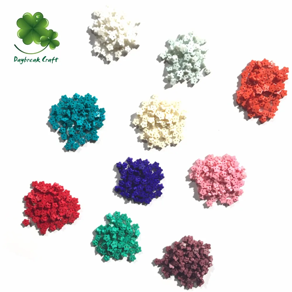 

(Pack of 100) craft resin mini star shape 6mm mini buttons-scapbook embellishments