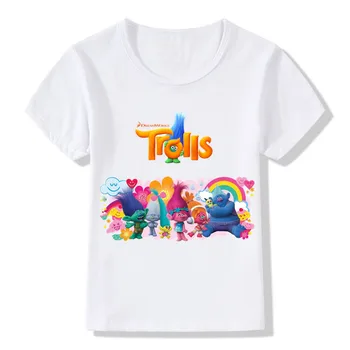 

Trolls Poppy Magic Cartoon Pattern Funny Children T shirt Kids Cute Clothes Baby Boys/Girls Summer Short Sleeve T-shirt,ooo5131