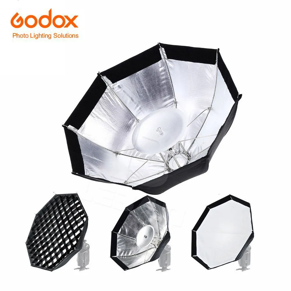 Godox AD S7 Umbrella Softbox 18 45cm Multi functional Honeycomb Foldable Octagonal Grid for WITSTRO Flash