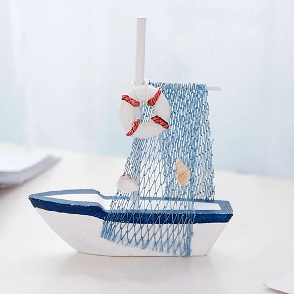 Офисные Детские бутафорские украшения для дома Морской Декор ретро мини деревянная модель парусной лодки игрушки спальня Средиземноморский стиль подарок