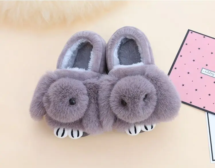 Design de Moda Interior das Crianças Bonito dos Desenhos Coelho com Orelhas Chinelos de Algodão Novo Inverno Animados Doméstico Sapatos 2020 8 Computers & Electronics