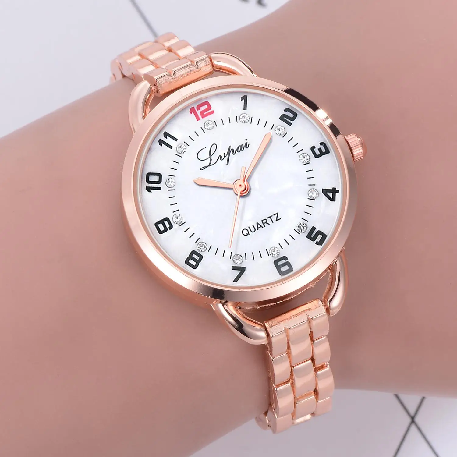 

Women Luxury Quartz Watch Stainless Steel Watch
