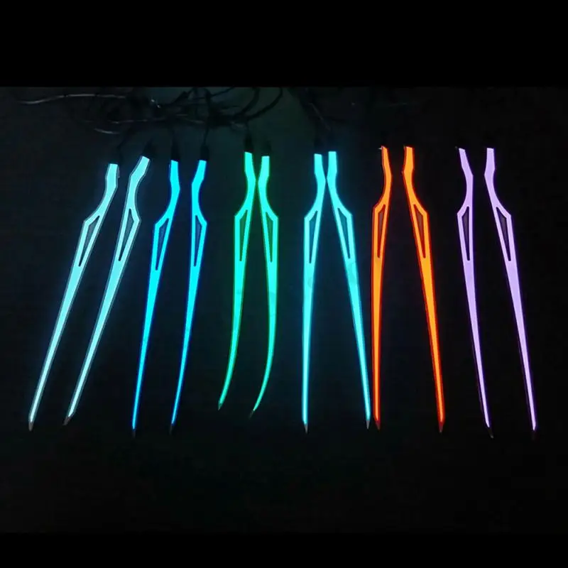 

6 Mode Flashing Motorcycle Helmet Light LED DIY Black Helmet LED Light Motorbike Safety Reflective Strip Modification Reflective