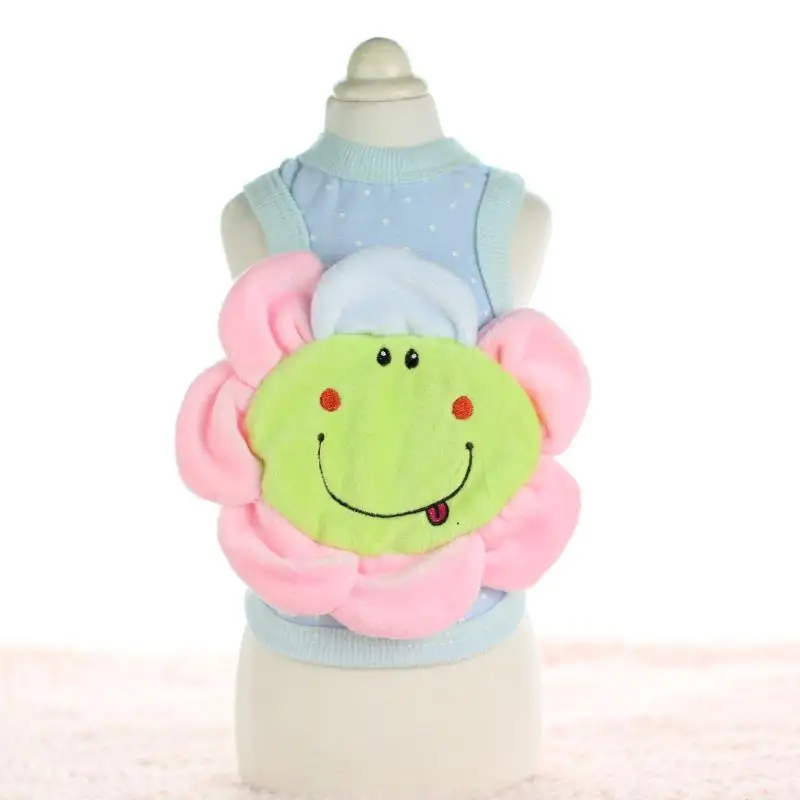

Sun Flower Dresses Dog Clothes for Dogs Cats Hoodies Vest Cat Wear Yorkie Maltese Chiwawa Products for Pets 2018 Spring