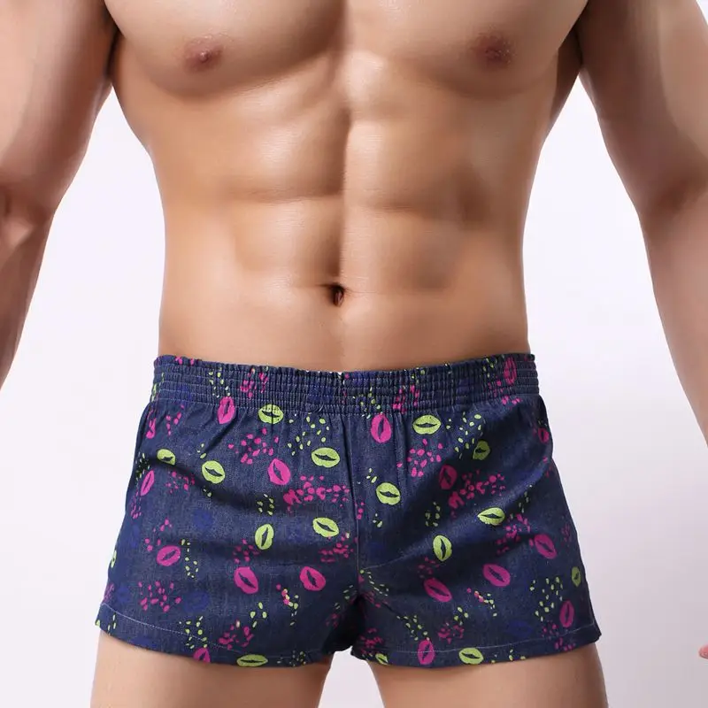 Хлопковое Мужское нижнее белье боксеры шорты Cueca Calzoncillos Hombre одежда для отдыха