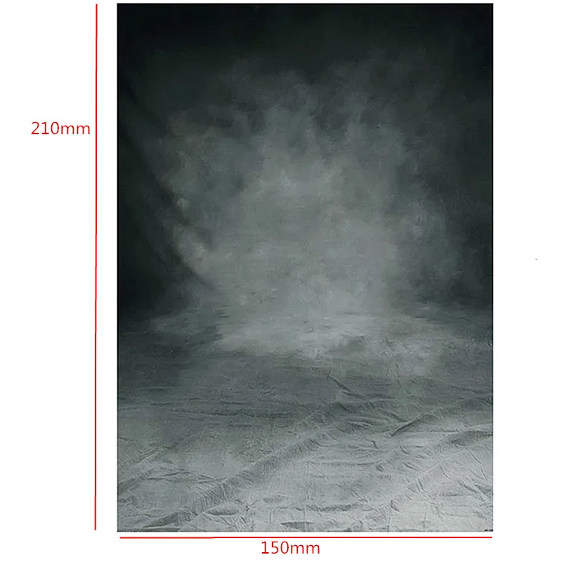 1pc 5X7ft Vinyl Photography Background Computer Printing Black Grey Photography Backdrops for Photo Studio Mayitr