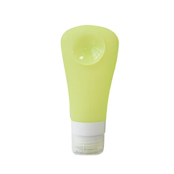 

New Arrival 1Piece 90ML Bottle Rose Red Pink Green Blue Color Mini Portable Silica Gel Empty Shampoo Bottle For Traveler
