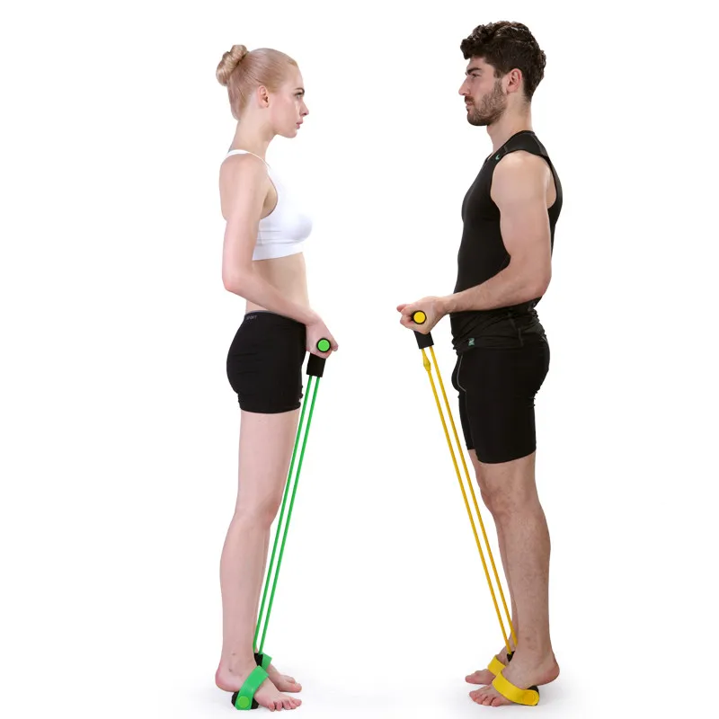 Resistant Band Pedal Exerciser Body Trimmer Sit-ups Elastic Resistance Band Rubber Training ABS Workout Home Fitness Equipment