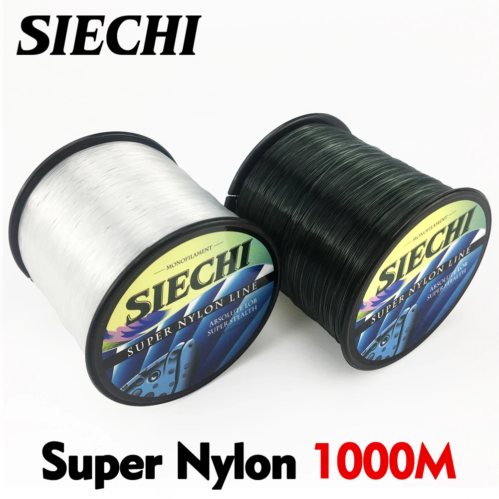 SIECHI супер сильная нейлоновая рыболовная леска 1000 м 4 28LB нейлоновый материал для