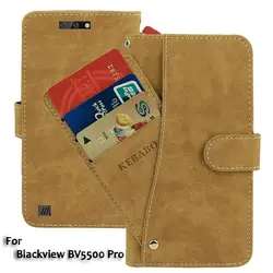 На Алиэкспресс купить чехол для смартфона leather wallet blackview bv5500 pro case flip retro vintage leather front card slots cases cover business phone protective bags