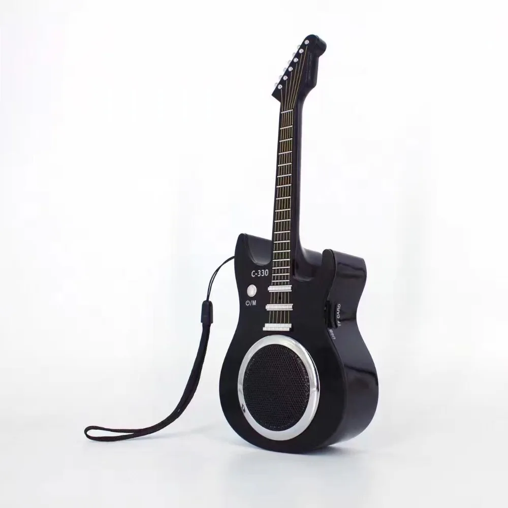 

Wireless Bluetooth Speaker Portable Toy Guitar Speaker Small Portable Bluetooth Column Sound System Music Player Boom Box Gift