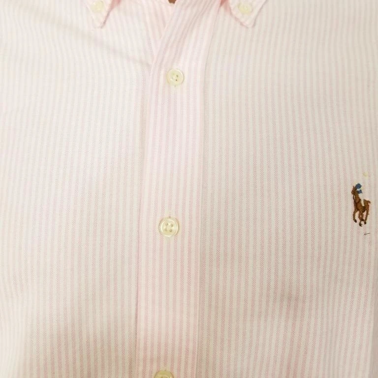RALPH LAUREN MEN PINK STRIPED OXFORD SPORT SHIRT COTTON SZ L NWT $90 (1)