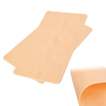 

1Pcs 3D Eyebrow Eyeliner Tattoo Practice Skins Silicone Fake Sheet Semi-permanent Makeup Cosmetic Tattoo Practice Skin