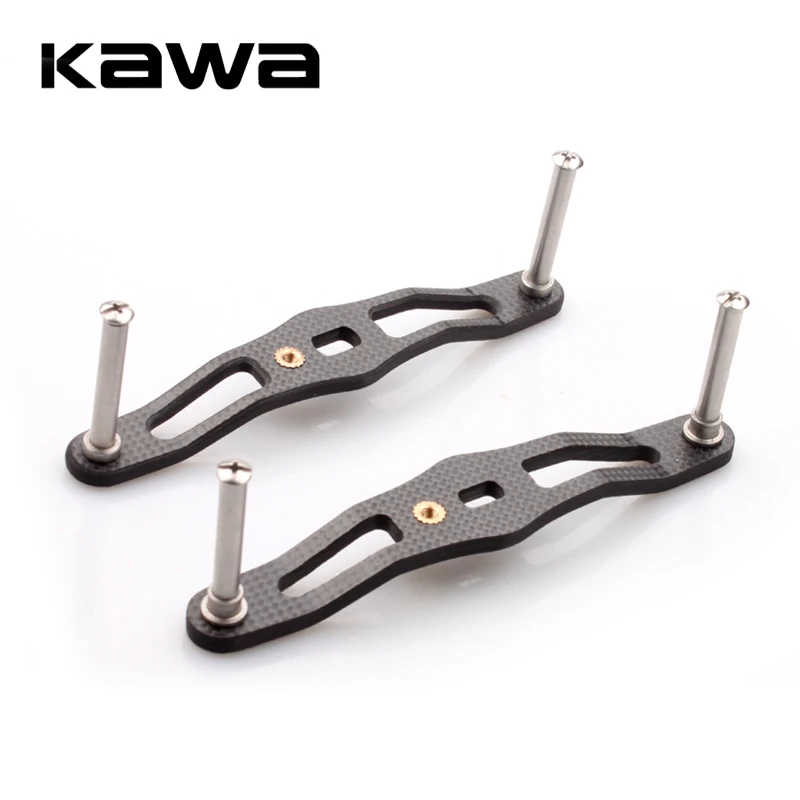 Kawa 1pc Fishing Reel Handle 1K Carbon Fiber Handle Fishing Reel Rocker Accessory Hole size 8X5/7X4mm,Suit for A/ D/ S