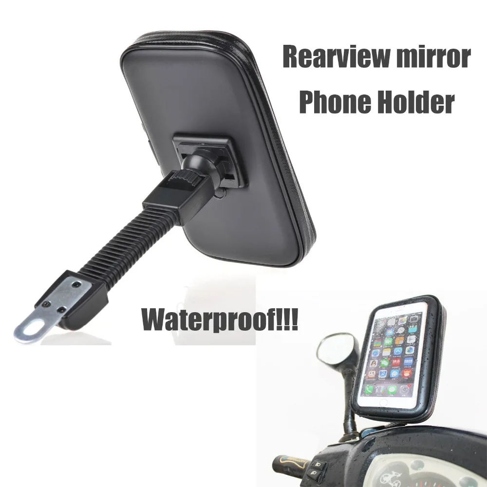 Rearview Mirror Motorcycle Phone Holder With Stand Support for iPhone67
