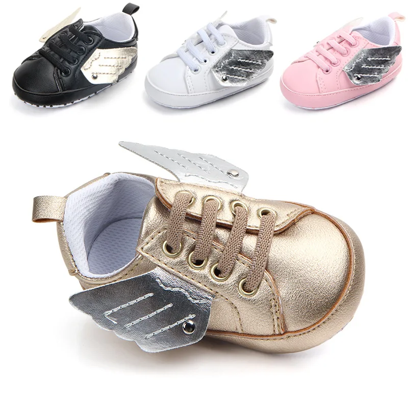 

Newborn Toddler Infant Boys Girls Soft Sneaker Baby Cute Wing Sports Shoes Child Fashion Cool First Walker 0-18M
