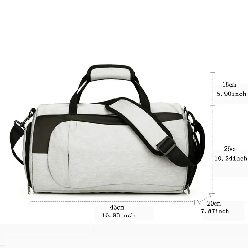 Men Gym Bags With Shoe Compartment Women Waterproof Sport Yoga Bags Lightweight Travel Duffel Bags Swimming Storage  Pool Bags