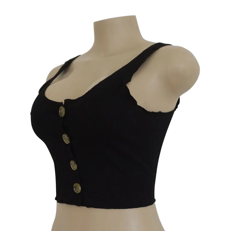 Women-Fashion-Sexy-Short-Sleeve-Crop-Top-Button-Solid-Color-Short-Section-Camisole-Casual-Wild-Jacket-Slim-Short-Shirt-TP0032 (13)