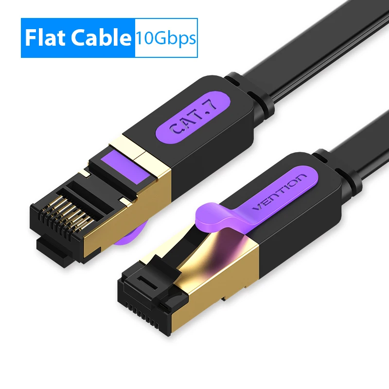 Vention High-Speed Cat7 Ethernet Network Cable - Durable STP Patch Cord for Enhanced Connectivity