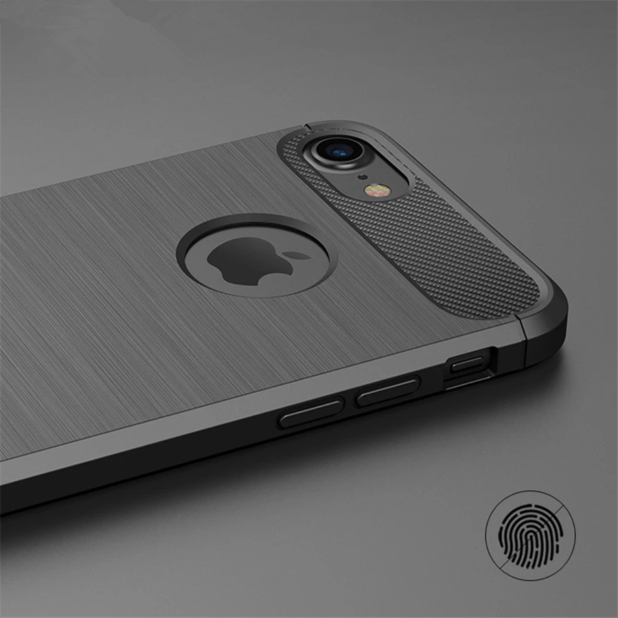 cheap Ultra Thin TPU Silicone Case for iphone X XR XS 5S SE 5 6 6S 7 8 Plus Rubber Carbon Fiber Covers for iphone XS MAX 7 Cases Capa