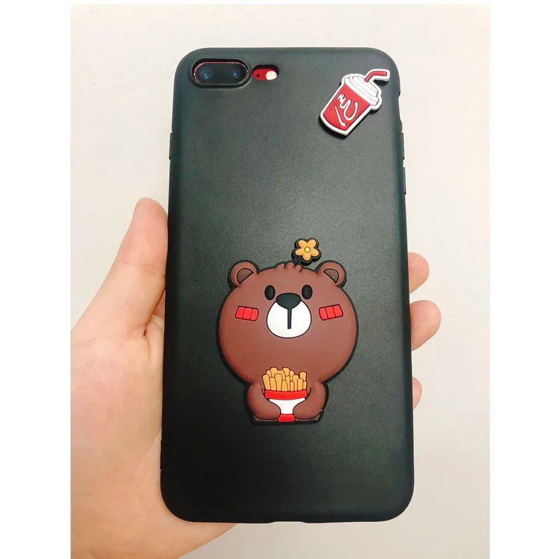 Мягкий силиконовый чехол для Iphone 6 6s 7 8 Plus XR X XS Max|Бамперы| |
